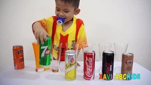 Learn Colors With Fanta, 7up, Coca for Children, Toddlers and Babies | Bad baby Learns Colours
