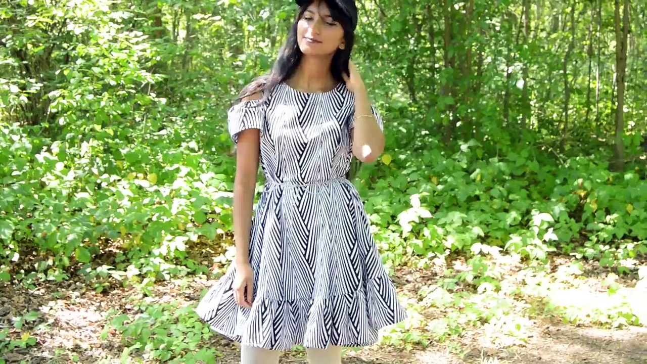 DIY Easy Off the Shoulder Dress (without a pattern)
