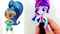 SHINE Custom Doll - How to make Shimmer and Shine Toys from MLP Equestria Girls