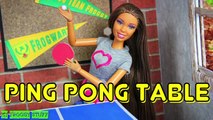 DIY - How to Make a Doll Ping Pong Table - Handmade - Doll - Crafts