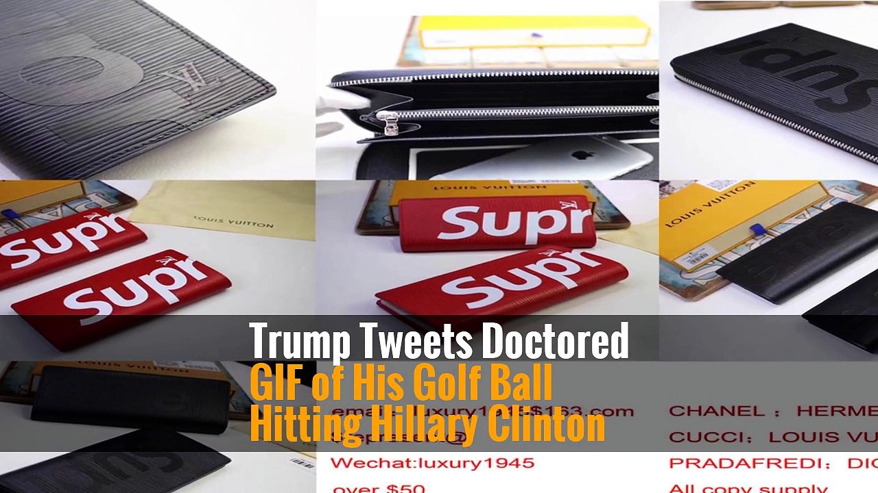 Trump Tweets Doctored GIF of His Golf Ball Hitting Hillary Clinton