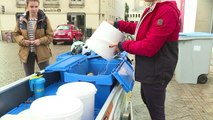 A Nantes, une collecte à vélo pour zéro déchet dans les restos