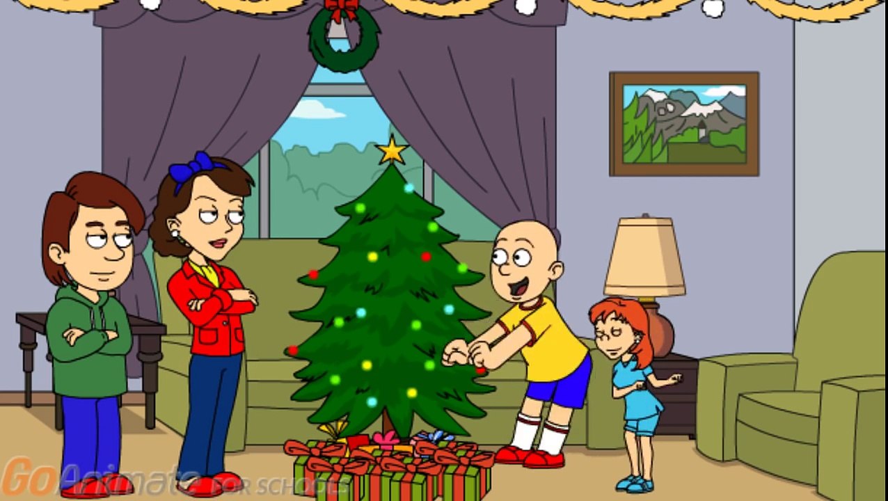 Family Opens Gifts / Caillou Gives Doris a Gift and Fire Appears / Grounded