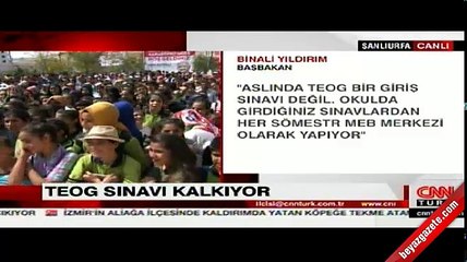Başbakan Binali Yıldırım'dan flaş TEOG açıklaması