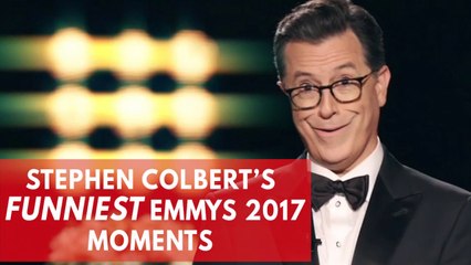 Stephen Colbert's funniest moments at the 2017 Emmys