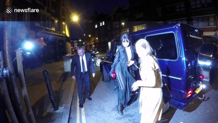 Daisy Lowe arrives at London Fashion Week dinner