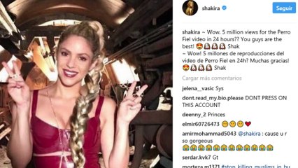 Shakira revoluciona YouTube con 'Perro Fiel'