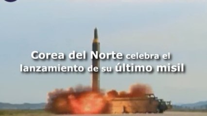 Corea del Norte celebra el lanzamiento de su último misil