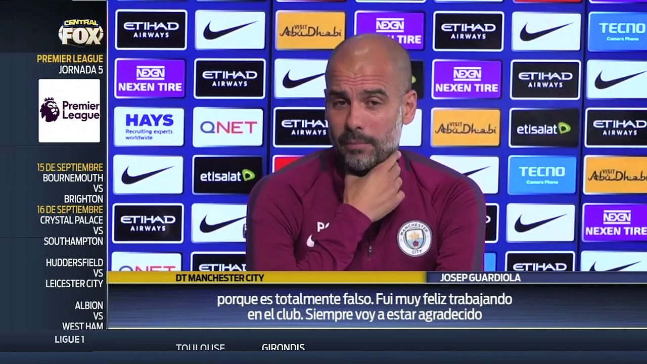 Josep Guardiola aclara los rumores