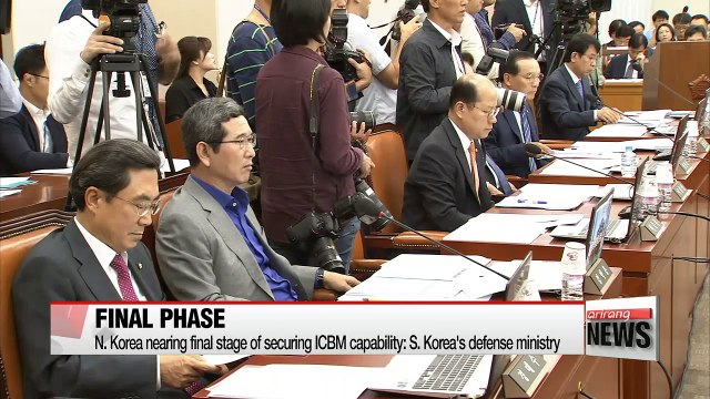 N. Korea nears final stage of developing ICBM: S. Korea's defense ministry