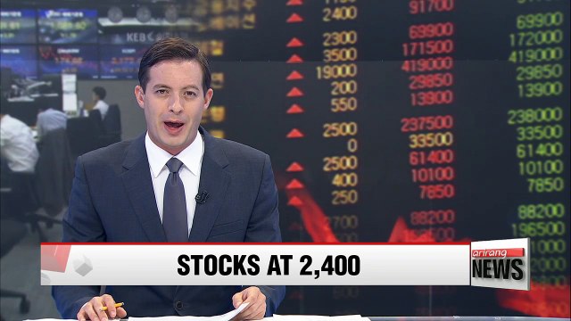KOSPI hits 2,400 for the first time in over one month