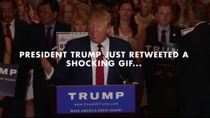 Did Trump just knock down Hillary Clinton with a golf ball?