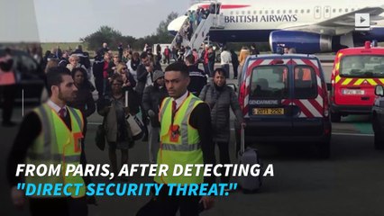 British Airways flight held in Paris over security threat