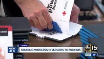 Valley tech company donates phone chargers to help hurricane victim