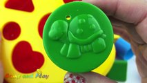 Learn Colors and Shapes with Babys Shape Sorting with Creative Play Doh Fun For Kids & Preschoolers