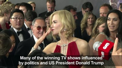 TV stars talk politics on Emmys red carpet