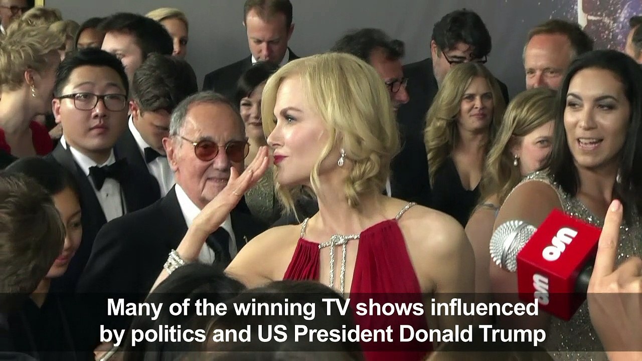 TV stars talk politics on Emmys red carpet