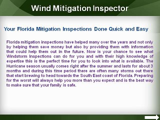 Wind Mitigation Inspector