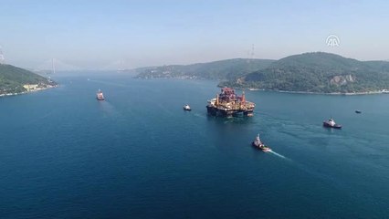 Dev Petrol Arama Platformu İstanbul Boğazı'nda - Drone Görüntüleri