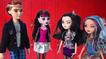 Monster High Doll Videos Draculaura Goes to Ever After High Dolls Raven Queen, Apple White Part 3