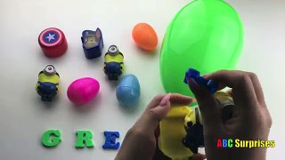 ABC SURPRISES EGG LEARN TO SPELL COLORS Thomas TRAIN Toy Story Buzz Lightyear Batman surprise toy