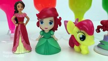 Learn Colors with Clay Slime Surprise Toys Sofia the First The Little Mermaid MLP Disney Princess