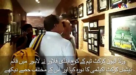 اینڈی فلاور کا نیشنل کرکٹ اکیڈمی کا دورہ