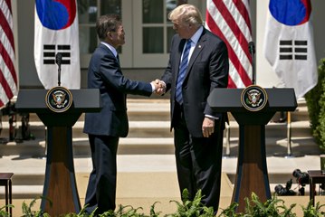 Download Video: Trump, South Korea vow to work together amid North Korea threats