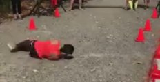 Determined Marathon Runner Barrel Rolls Over the Line After Collapsing Just 12 Yards From Finish