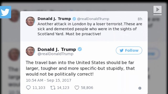 Donald Trump's tweets about London attack draw the ire of Theresa May