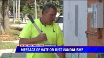 Community Divided Over Whether Graffiti Is Hate Crime or Vandalism