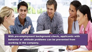 Pre-employment Background Check is the Answer to your Hiring Issues