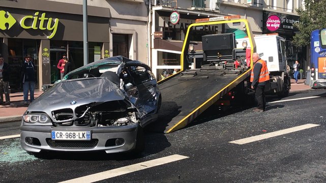 Accident à Caen : la voiture a été enlevée de la chaussée