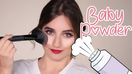 Baby Powder Hack Tested for Teens     | خدعة تثبيت المكياج باستعمال بودرة الأطفال مع مونيكا