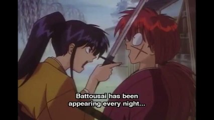 Rurouni Kenshin Himura Battousai being clumsy then serious