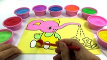 Chú Voi con ở bản Đôn! Đồ chơi trẻ em - TÔ MÀU TRANH CÁT HÌNH VOI CON - Colored Sand Painting!!!