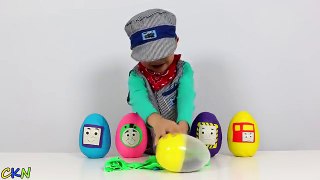 Thomas And Friends Play-Doh Surprise Eggs Opening Fun With Ckn Toys