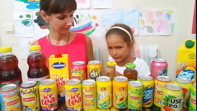 İce tea challenge, soğuk çaylar yarışıyor, lipton didi deren fuse tea vs vs, eğlenceli çocuk videosu