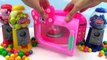 Toy Microwave Squishy Pretend Play with Play Doh Toys Mashems Rainbow Learning Colors