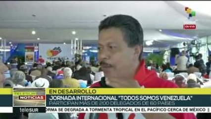 Respaldan a la Revolución Bolivariana en "Todos Somos Venezuela"