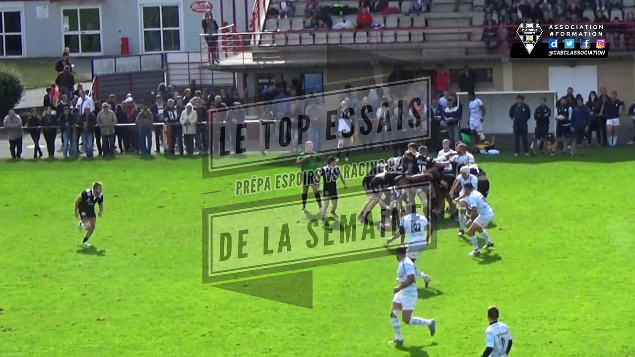 Espoirs CABCL vs Racing 92 : les essais de la rencontre.