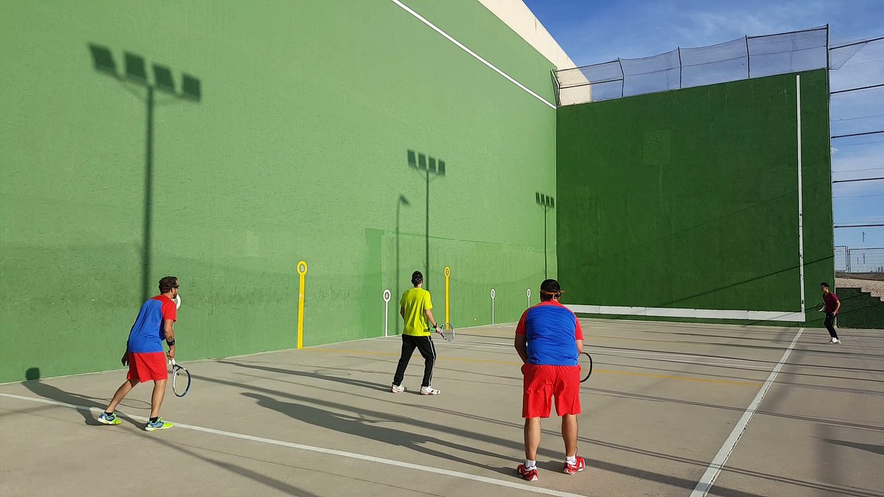 Frontenis 3ª partida 2ª división Rivas vs Pinto set 3 casi ultimos tantos