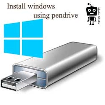 How to install windows using pendrive | Robot Balok