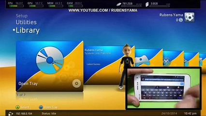 USANDO -WEB UI - NO CELULAR -FREESTYLE 775 - XBOX360 - RGH