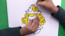 Dibujando y coloreando a Deema (Bubble Guppies) - Drawing and coloring Deema