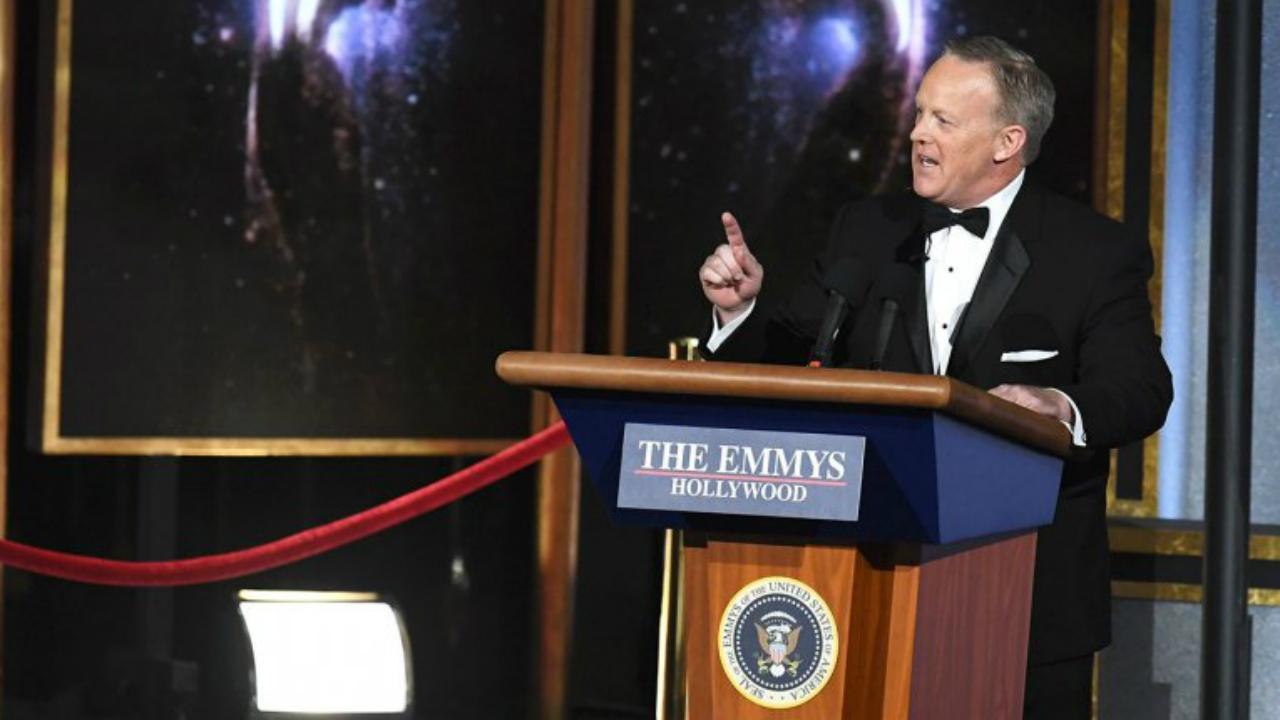 Sean Spicer Says It Was "An Honor" to Participate in the Emmys | THR News