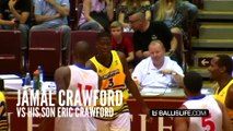 Jamal Crawford vs HIS SON Eric Crawford!! When You Gotta Guard Your Dad But He's J Crossover