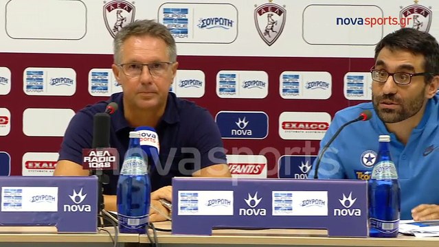 4η ΑΕΛ-Ατρόμητος 0-0 2017-18 Συνέντευξη τύπου (Novasports)
