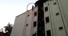 33 Yaşındaki Genç, İntihar Etmek İçin Çıktığı Binanın 4'üncü Katından Böyle Atladı