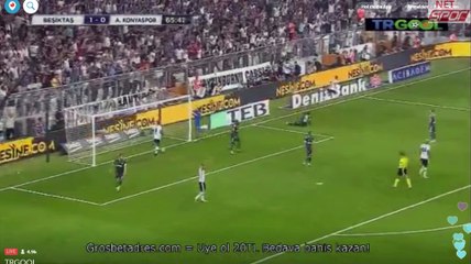 besiktas 2 konyaspor 0 goal Q7 konya defasini calima dizdi